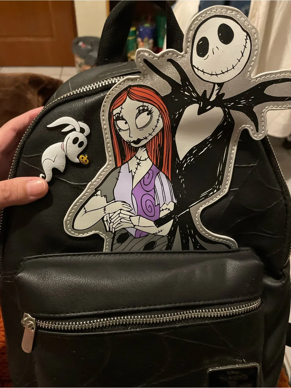 The Nightmare Before Christmas Sally & Jack Black Backpack NWT